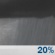 Overnight: A 20 percent chance of showers.  Mostly cloudy, with a low around 51. West wind 10 to 15 mph. 